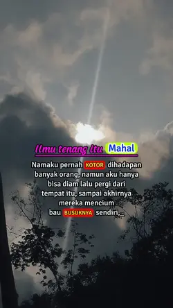 diam itu mahal