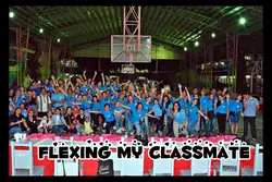 Flexing my classmate
