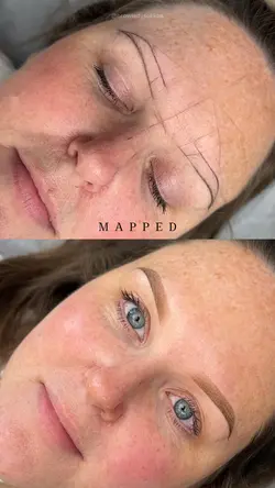 Brows before after 