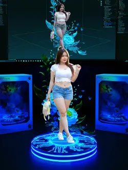 Miniatur 3D viral 