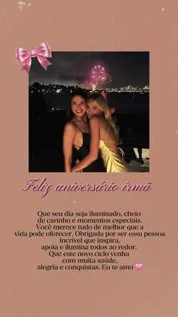 aniversário irmã