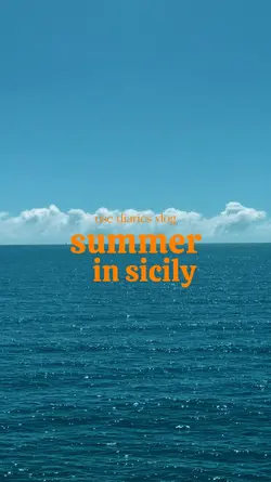 Summer in sicily