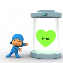 stiker love pocoyo 