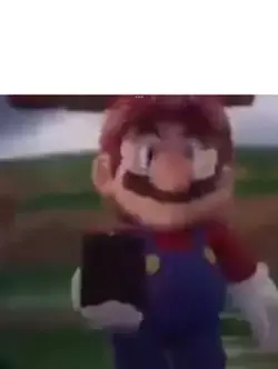 mario walking sad
