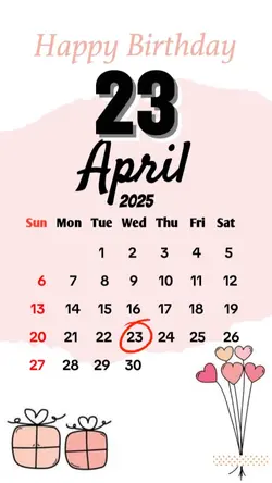 hbd 23 April 2025