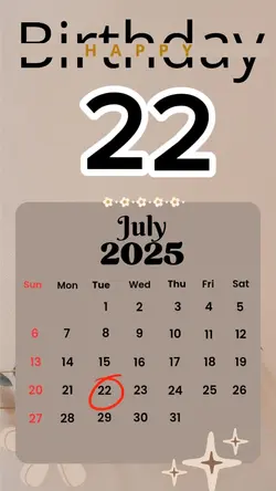 birthday 22 July