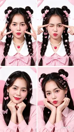 pink doll makeup