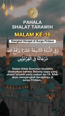 terawih malam ke 19
