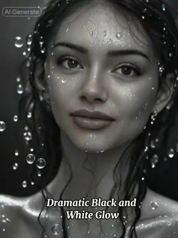 Black white glow