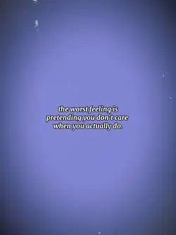 Worst feeling