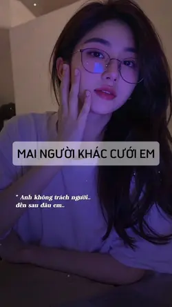 Anh không trách