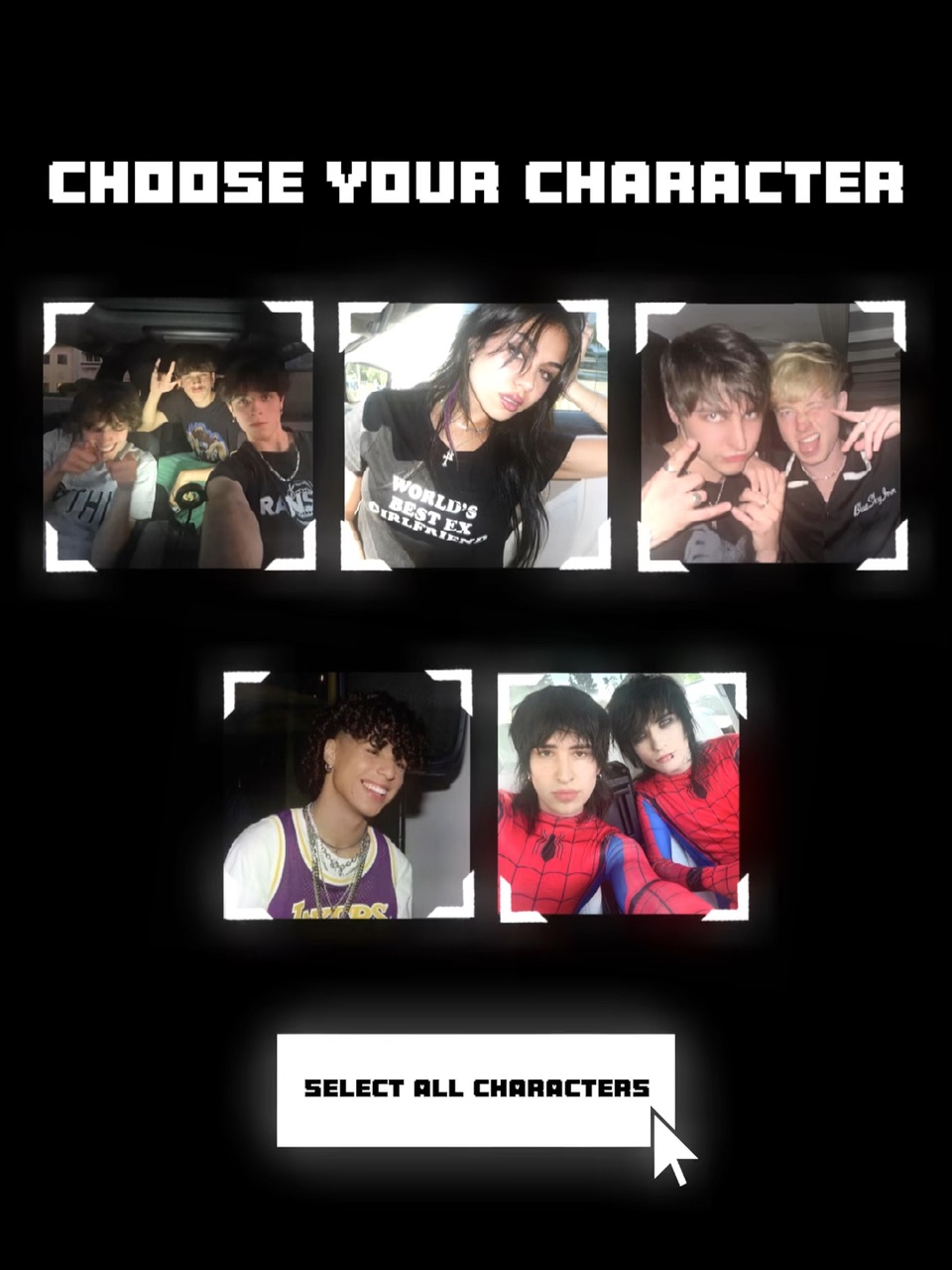 choosing character overlay - Pippit