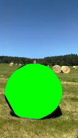 Meule de foin Green