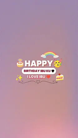happybirhday ibu ku 