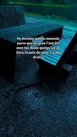 être jamais mauvais