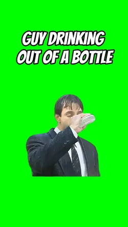 Guy drinking bottle