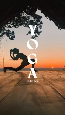 yoga golden hour