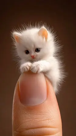 Cute tiny Ai cat