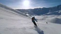 Downhill skiing