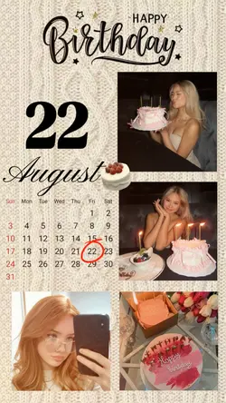 BIRTHDAY 22 AUGUST