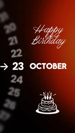 HBD 23 OCTOBER