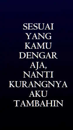 KURANGNYA AKU TAMBAH