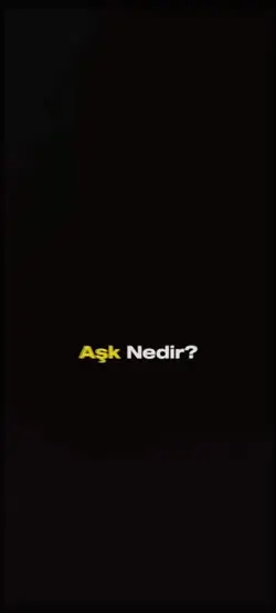 Aşk nedir?