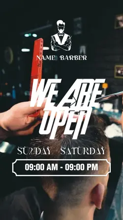 BARBER SHOP OPEN