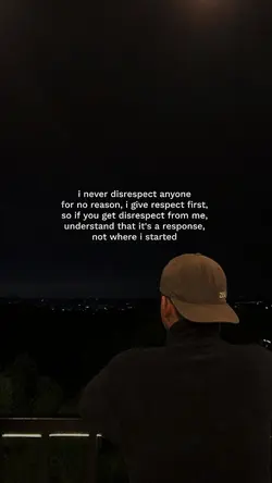 Respect first