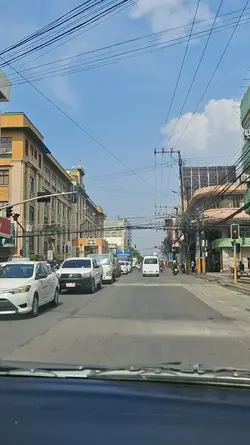 In the road