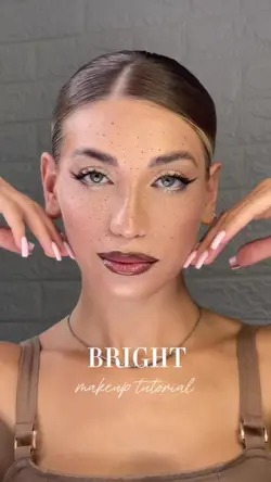 Bright makeup