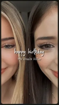 birthday my sister