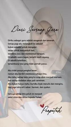 Diari Seorang Guru