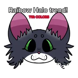 Rainbow halo trend!!
