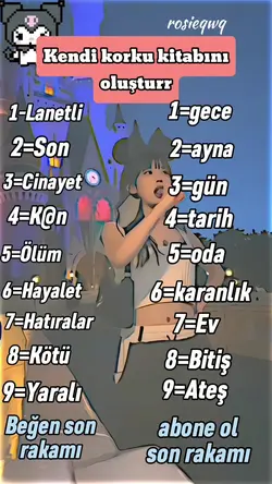 kendi korku kitabın