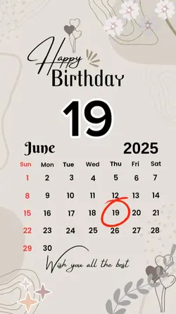 birthday 19 June