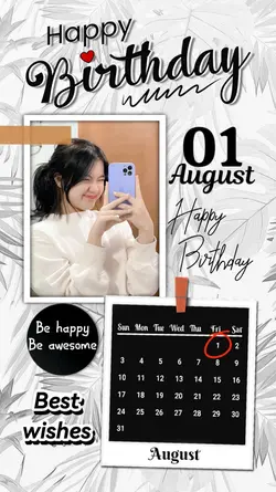 1 AUGUST HBD 2025