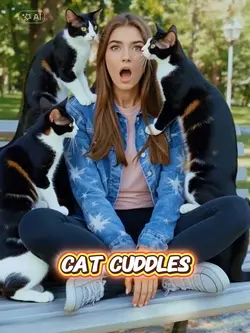 cat cuddles 