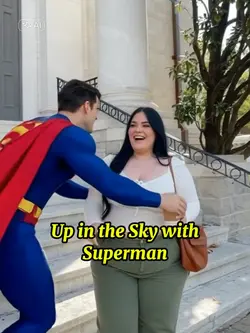 Fly with superman