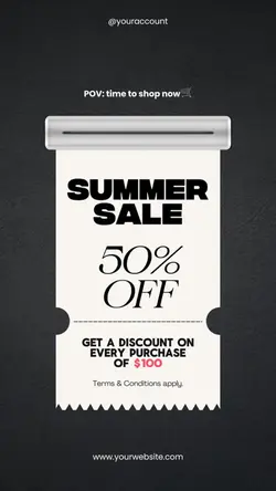 Receipt Sales Promo 