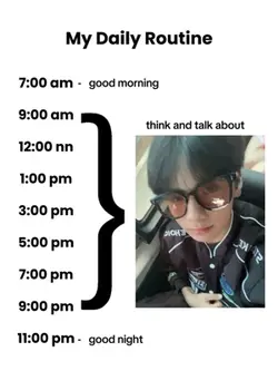 My daily routine 