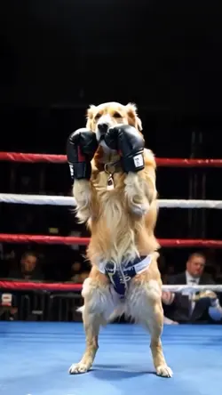 Boxing dog 
