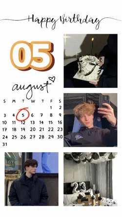 BIRTHDAY 5 AUGUST