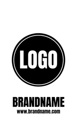 Business template logo industry minimalist white in tiktok 