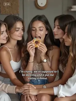 AI eating a donut 