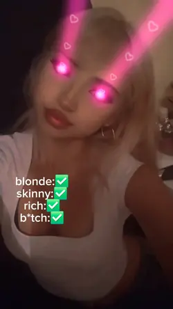 blonde skinny rich