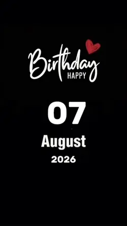Hbd 07 August 2026 