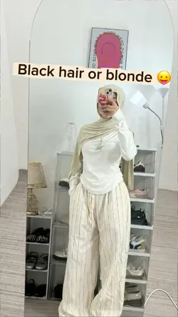 Black or blonde 