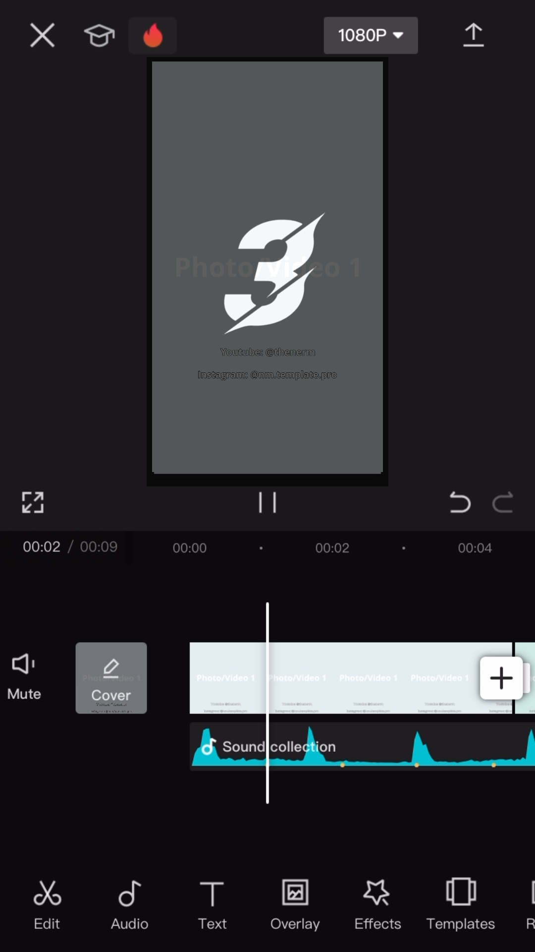 capcut template cover