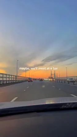 maybe meet at a bar 